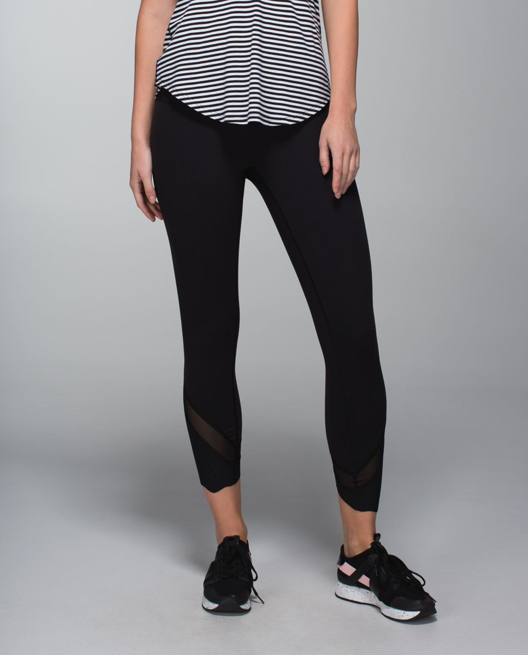 Lululemon Wunder Under Pant *Laser-Cut (Roll Down) - Black - lulu fanatics