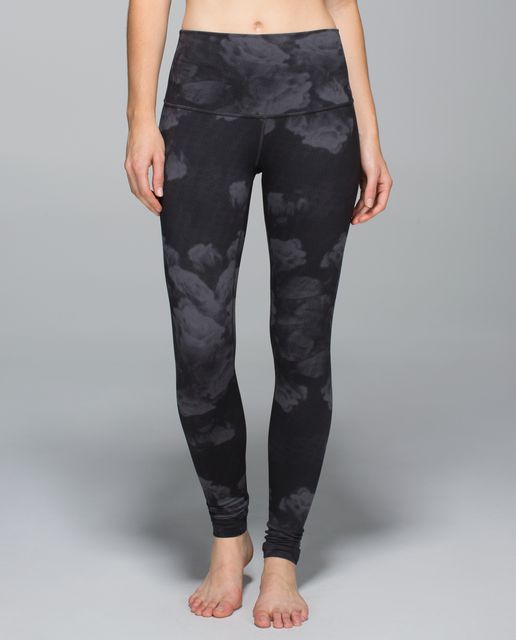 Lululemon Wunder Under Pant *Full-On Luon (Roll Down) - Shine Dot Black - lulu  fanatics