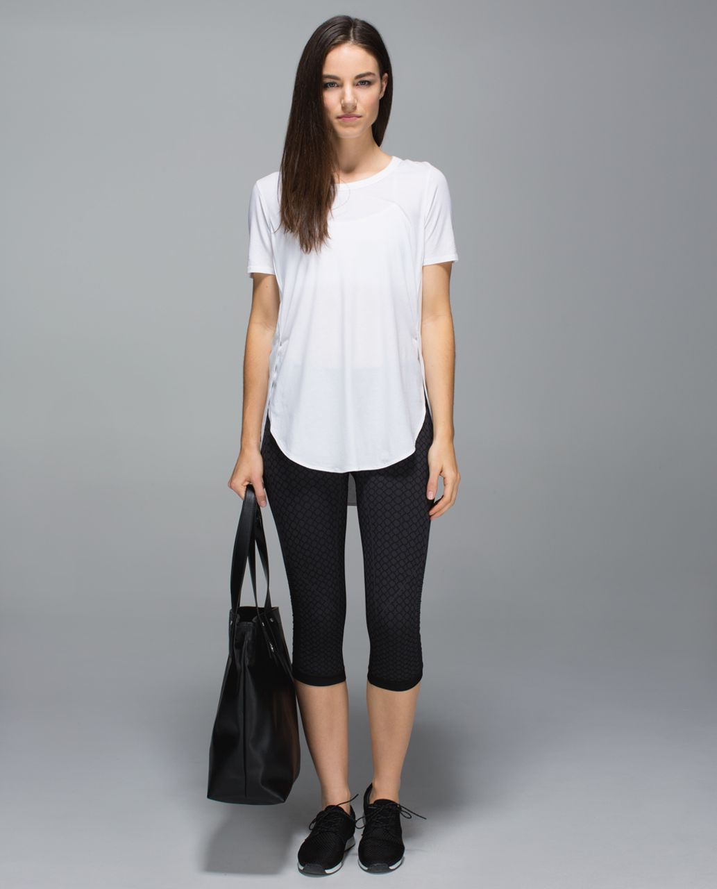 Lululemon In The Flow Crop II (First Release)- Heathered Deep Coal - lulu  fanatics