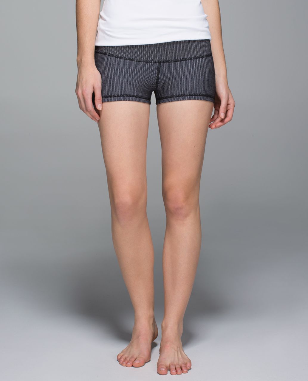 Lululemon Boogie Short - Cross Stitch Black White