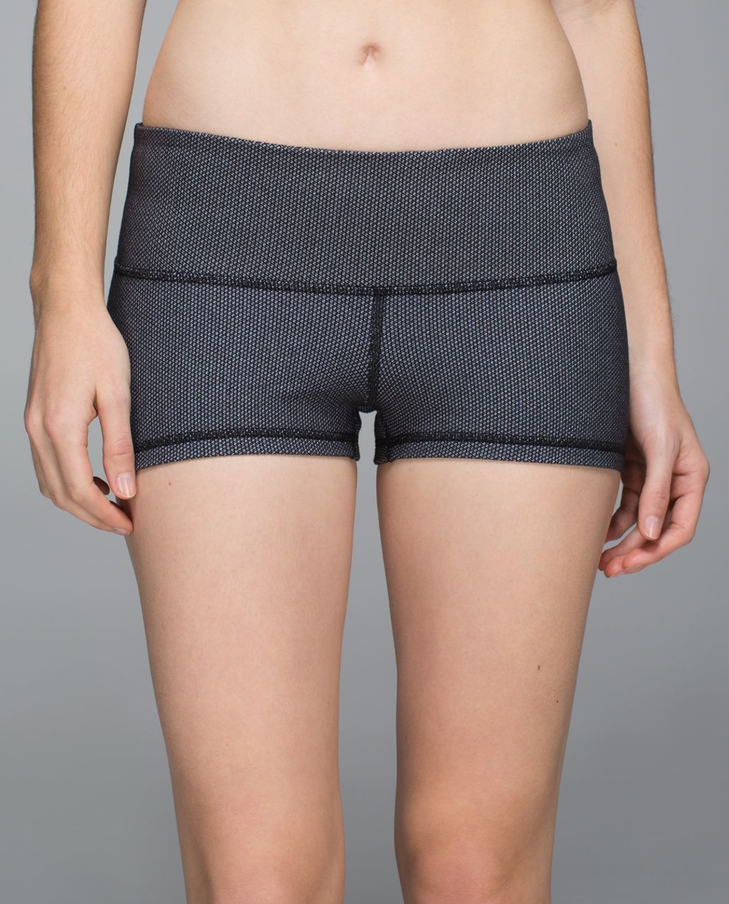 Lululemon Boogie Short - Cross Stitch Black White