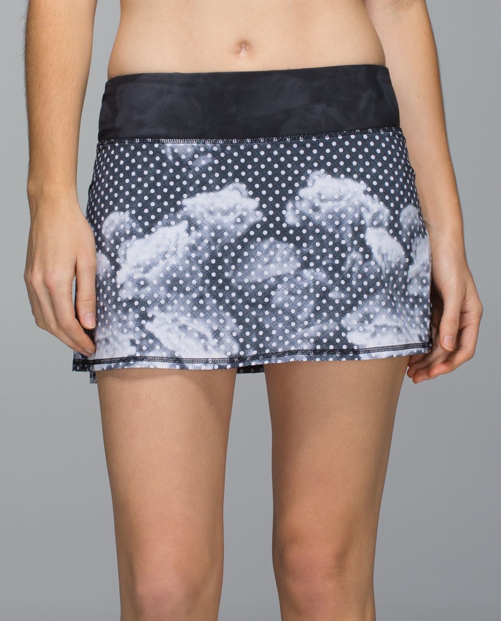 Lululemon Run:  Pace Setter Skirt *2-way Stretch (Regular) - Dottie Dream Rose Neutral Blush Black / Dream Rose Deep Coal Light