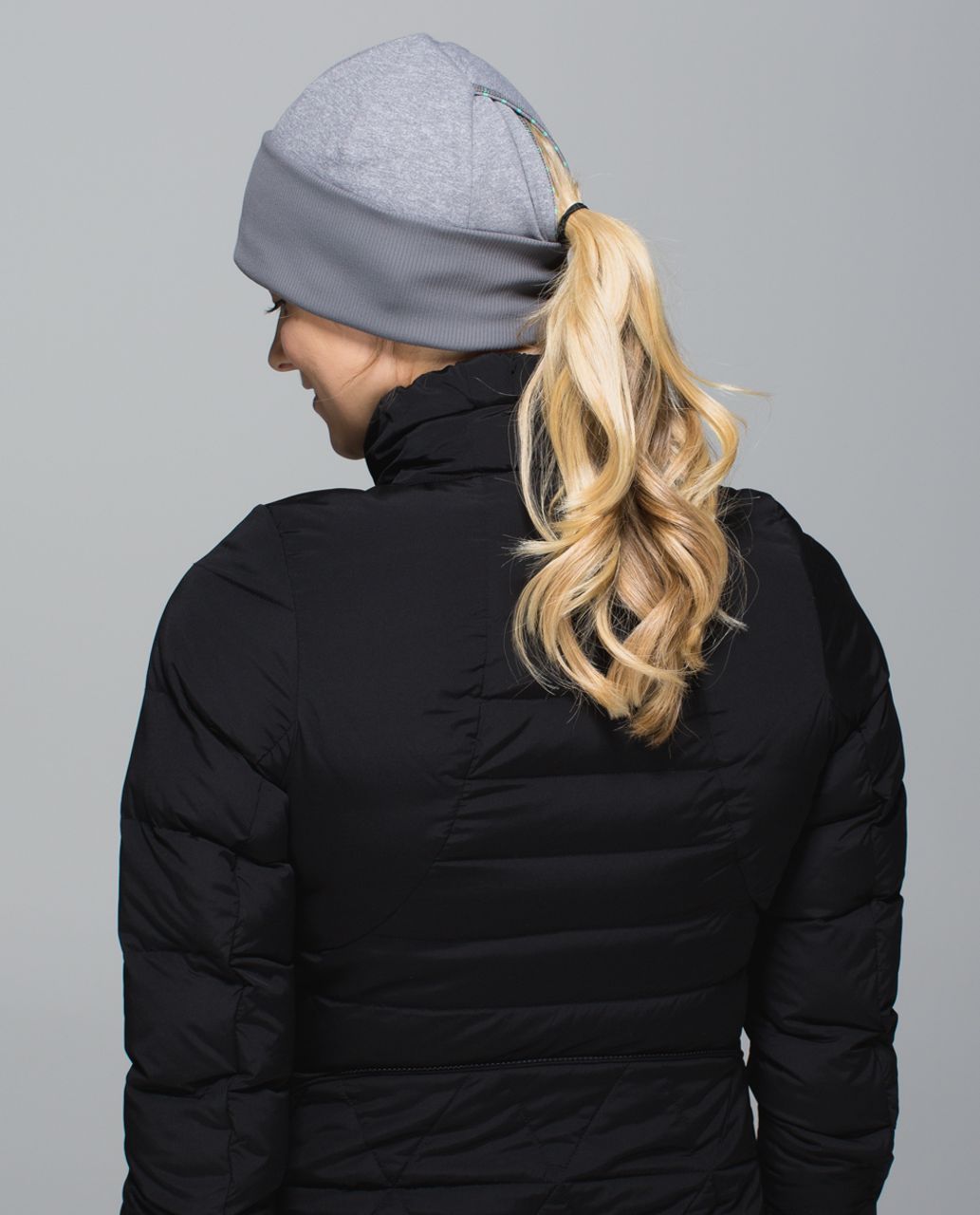 Lululemon Run With Me Toque - Parallel Stripe Menthol Heathered Slate / Heathered Slate / Slate