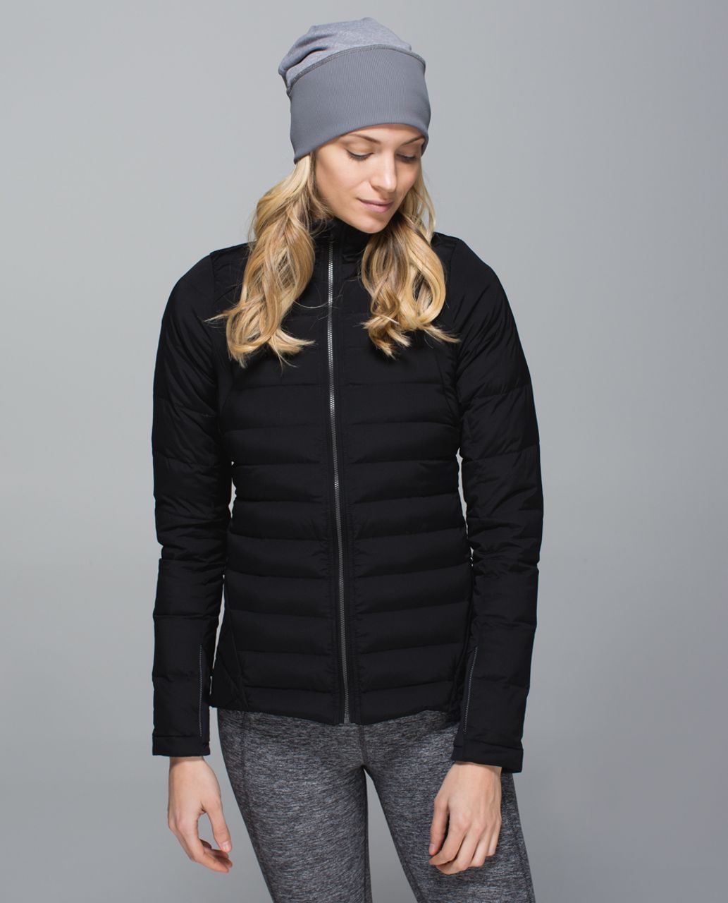 Lululemon Run With Me Toque - Parallel Stripe Menthol Heathered Slate / Heathered Slate / Slate