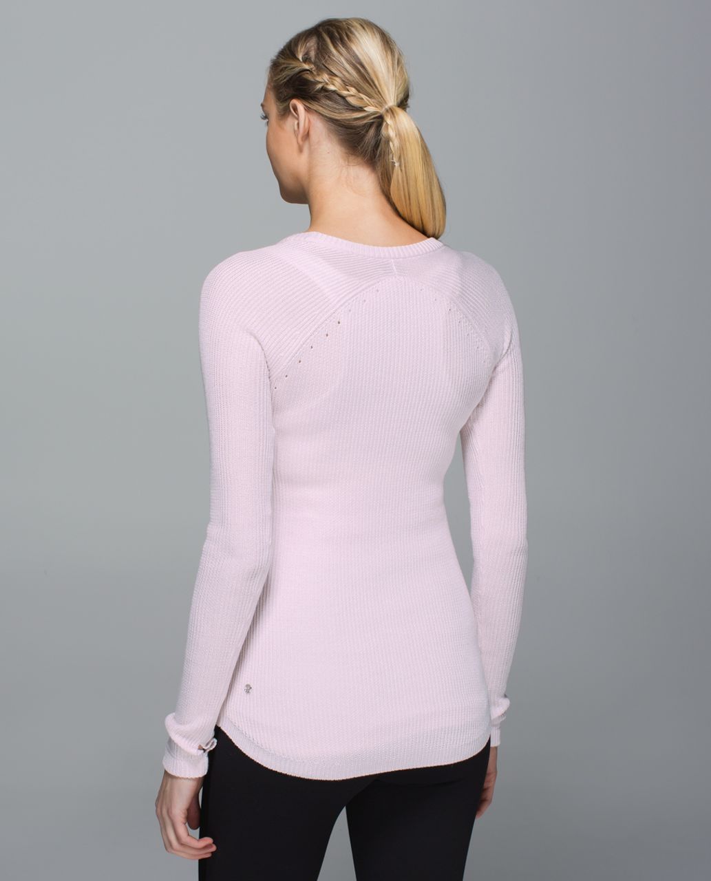 Lululemon Cabin Yogi Long Sleeve - Neutral Blush / Heathered White