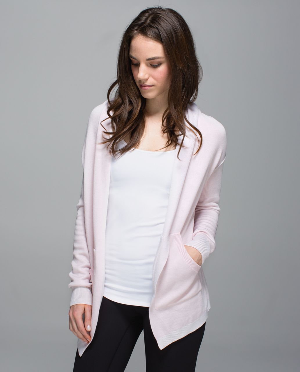 Lululemon Cabin Yogi Wrap - Heathered White / Neutral Blush