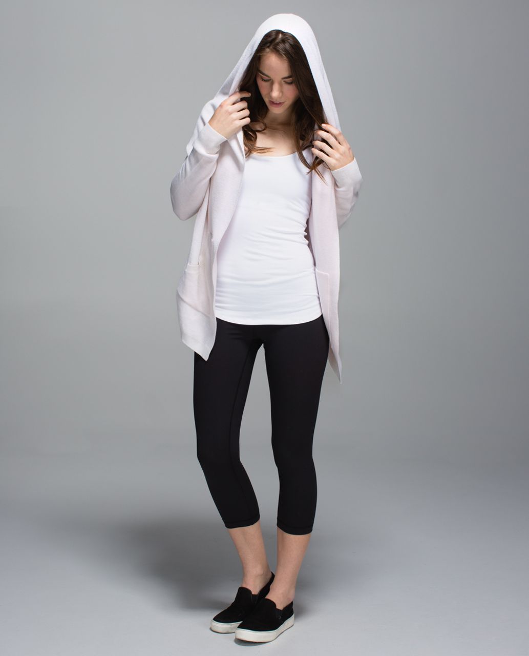 Lululemon Cabin Yogi Wrap - Heathered White / Neutral Blush