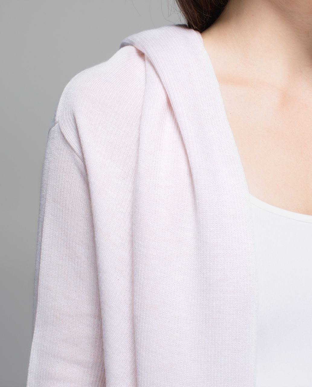 Lululemon Cabin Yogi Wrap - Heathered White / Neutral Blush