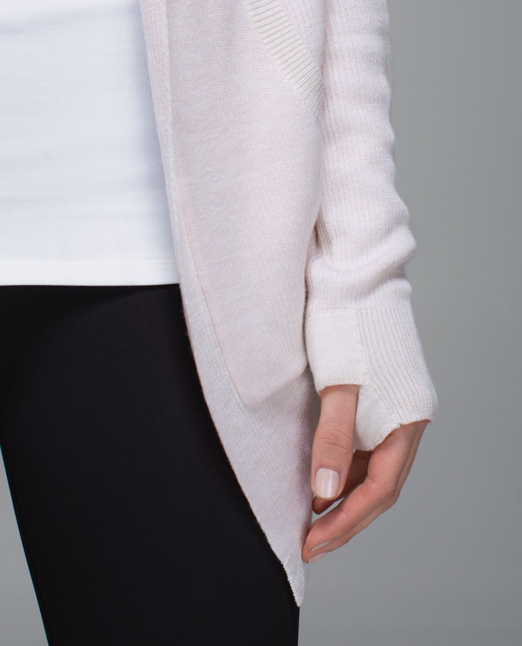 Lululemon Cabin Yogi Wrap - Heathered White / Neutral Blush