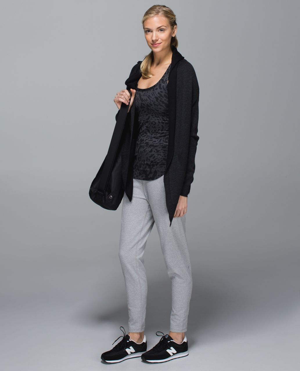 Lululemon Cabin Yogi Wrap - Heathered Black /  Black