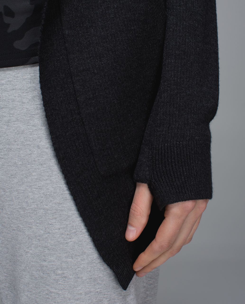 Lululemon Cabin Yogi Wrap - Heathered Black /  Black