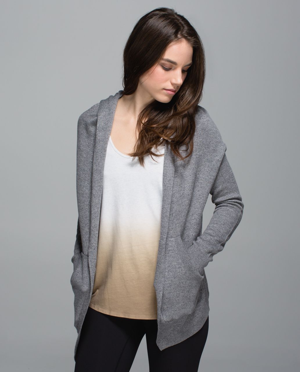 Lululemon Cabin Yogi Wrap - Heathered Medium Grey / Slate - lulu