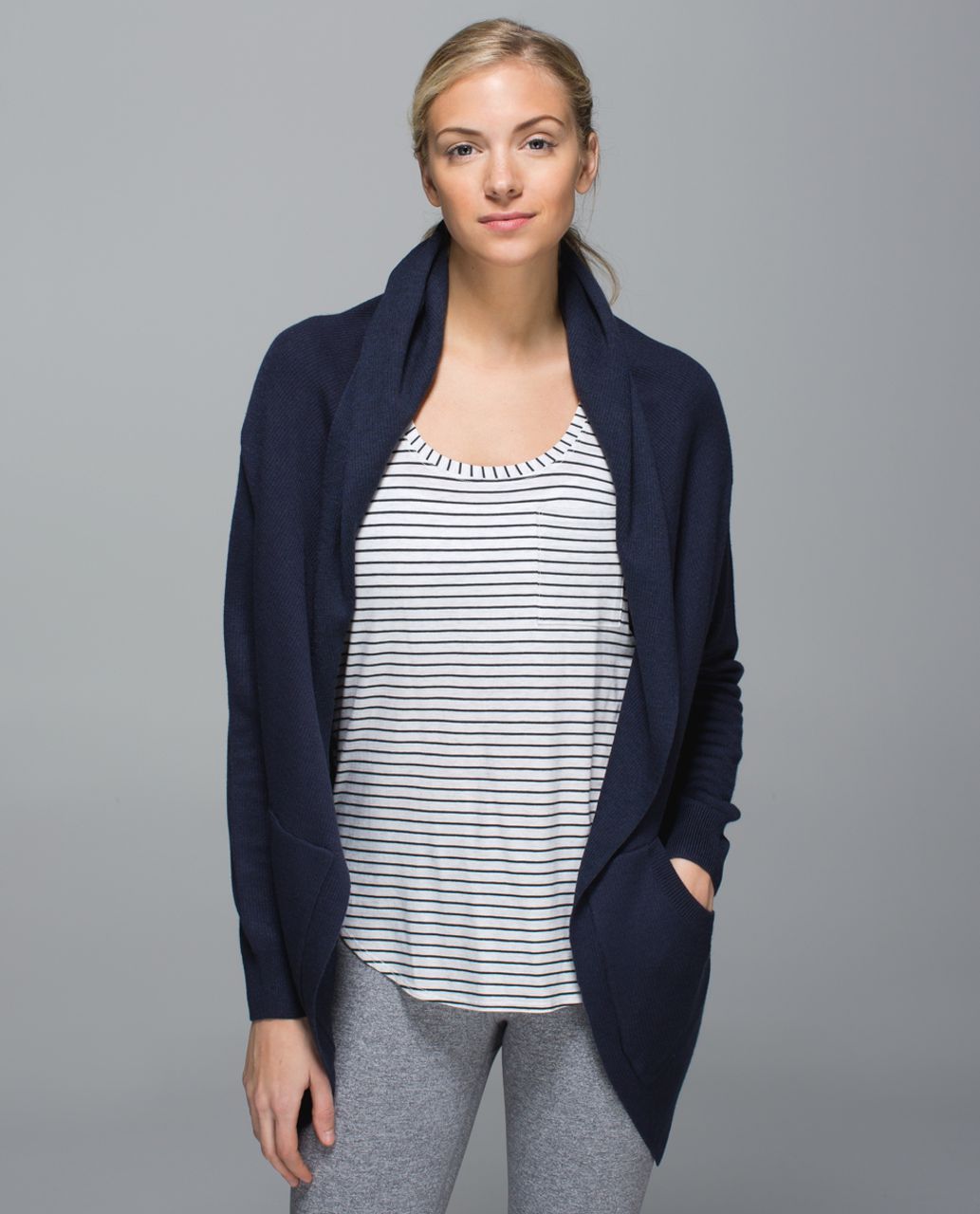 Lululemon Cabin Yogi Wrap - Inkwell / Heathered Inkwell