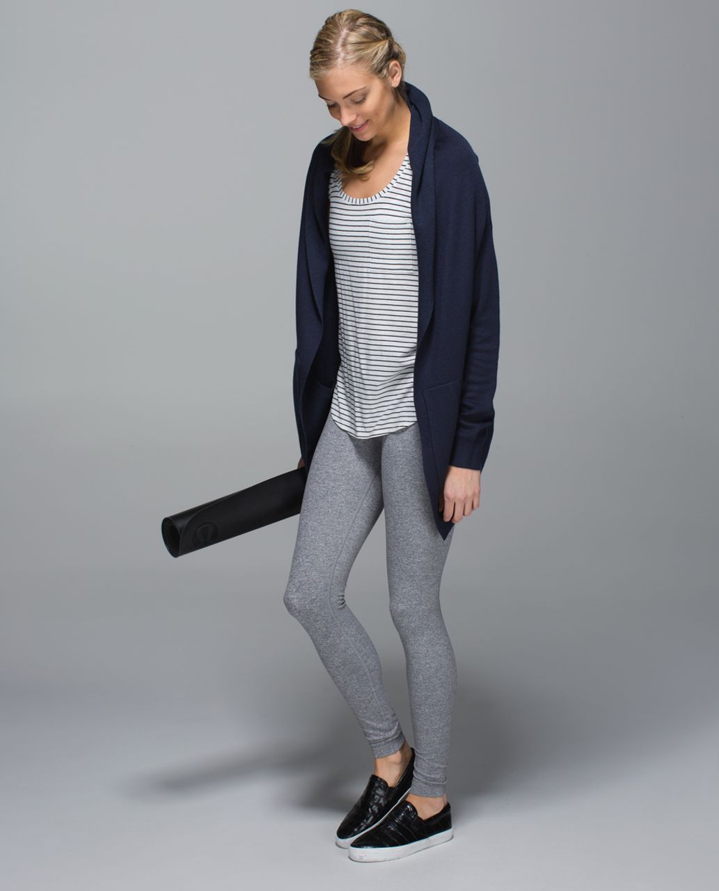 Lululemon Cabin Yogi Wrap - Inkwell / Heathered Inkwell