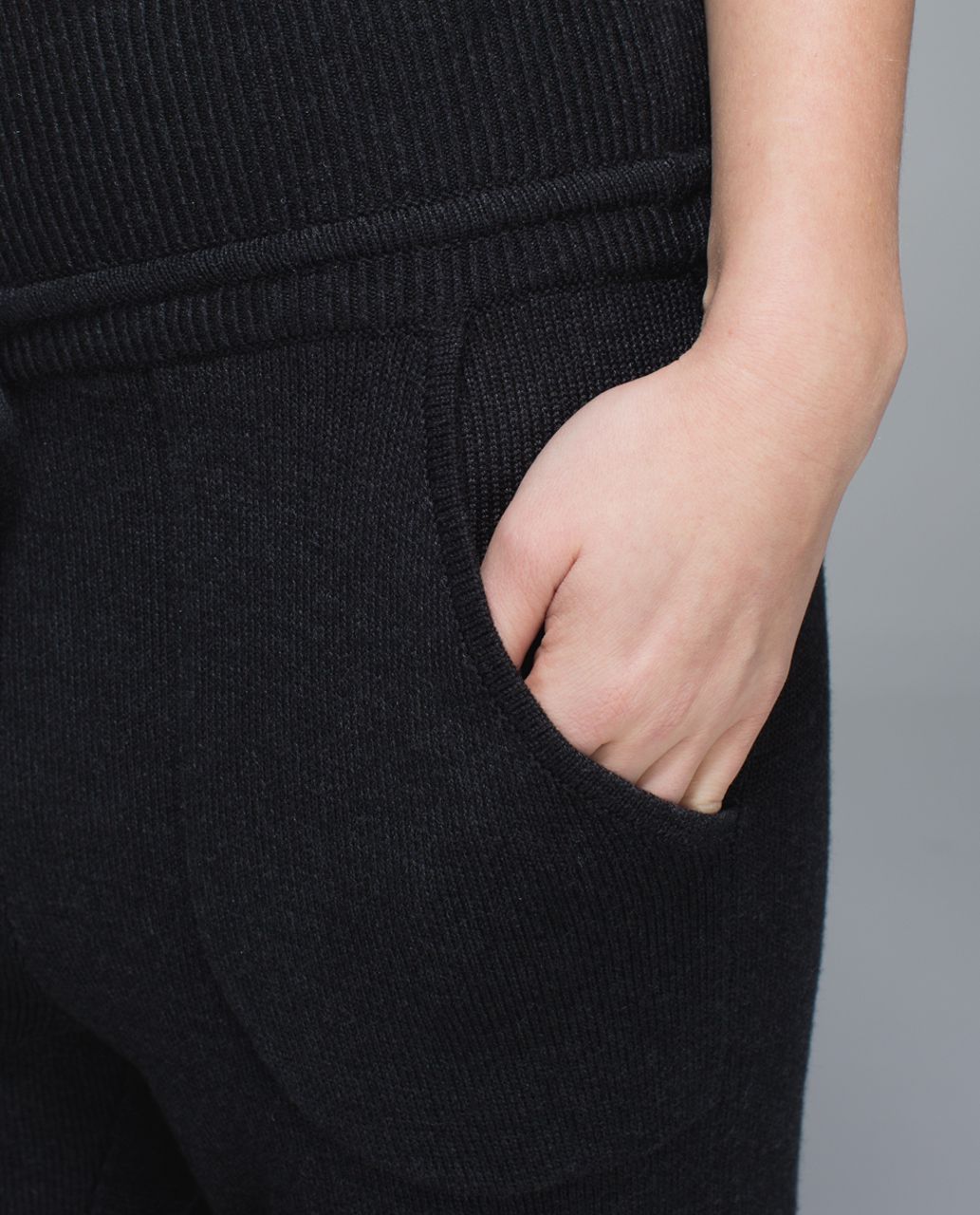 Lululemon Cabin Yogi Sweater Pant - Heathered Black