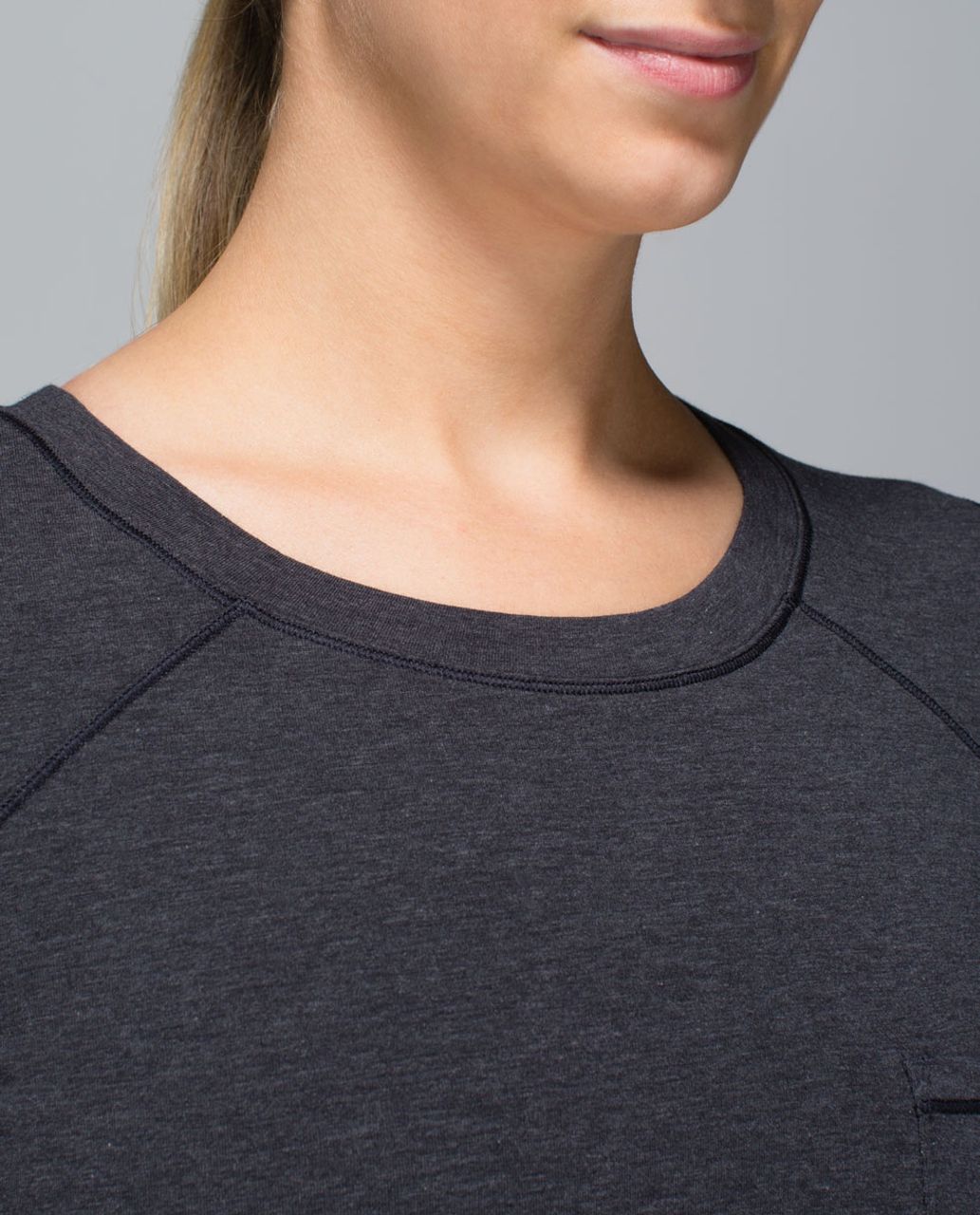 Lululemon Find Your Zen Long Sleeve - Heathered Black