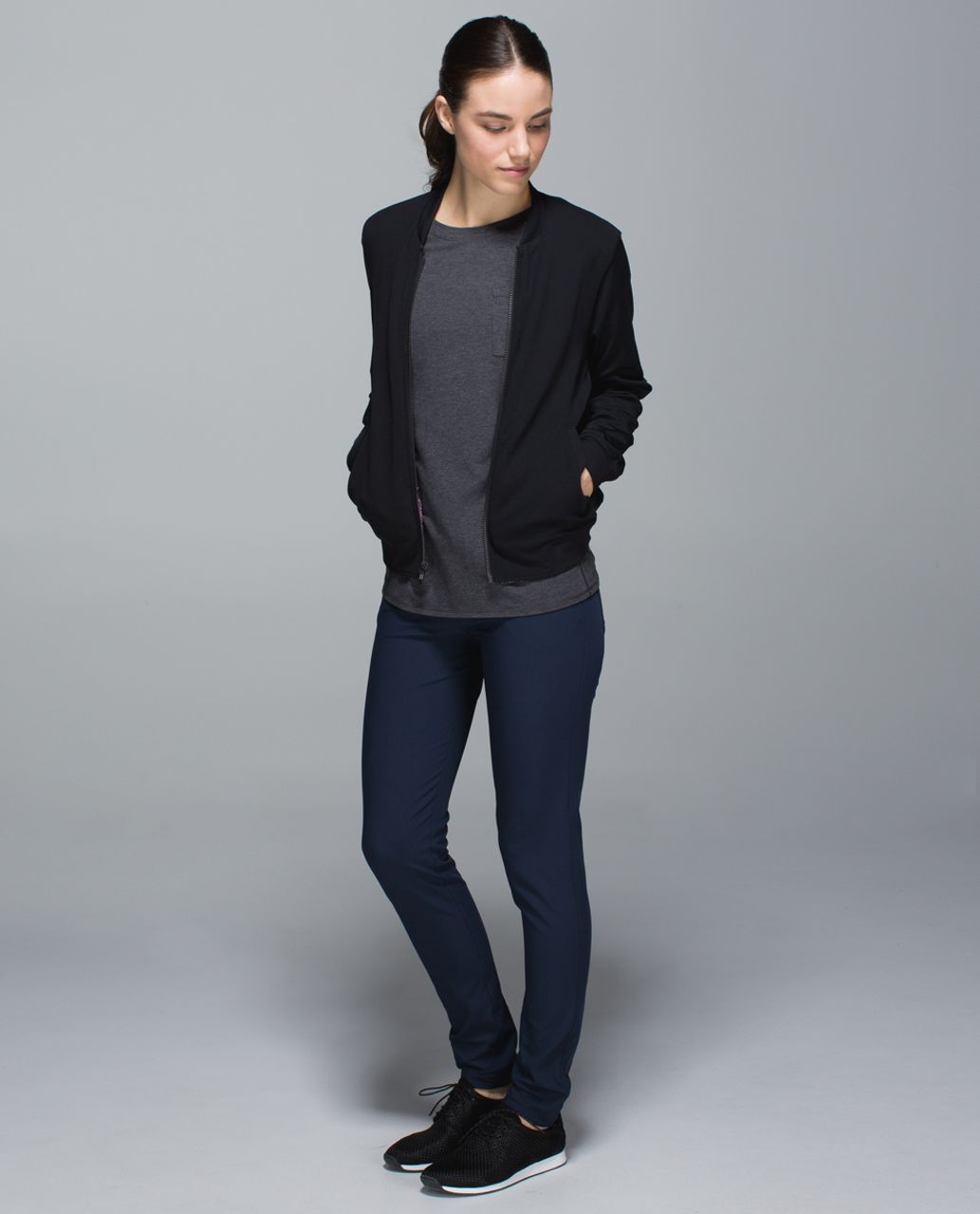 Lululemon Find Your Zen Long Sleeve - Heathered Dark Grey