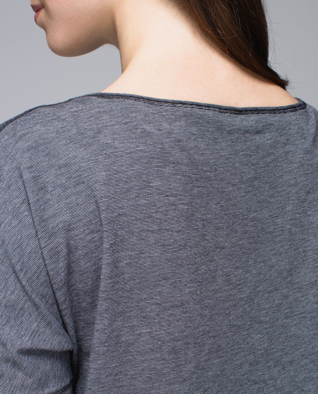 Lululemon Ravi Tee - Micro Stripe Black White