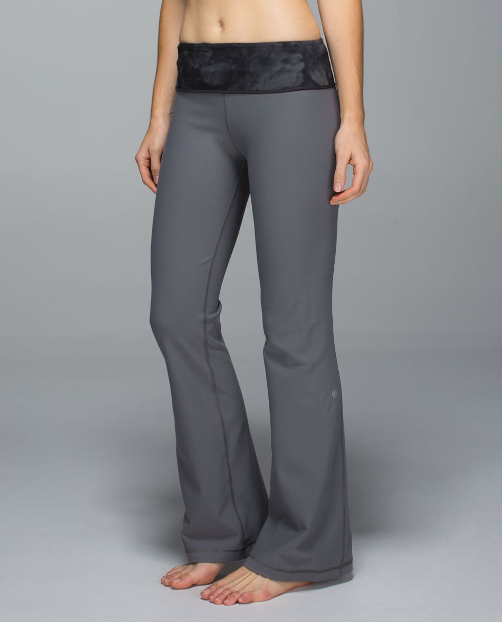 Lululemon Groove Pant *Full-On Luon (Regular) - Slate / Dream Rose Deep  Coal Light / Black - lulu fanatics