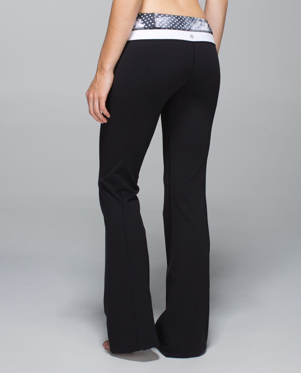 Lululemon Groove Pant *Full-On Luon (Tall) - Black / Dottie Dream Rose Neutral Blush Black / White