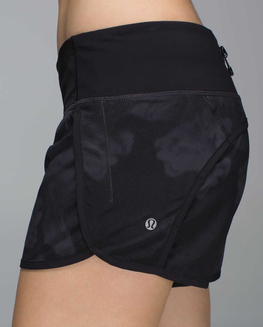 Lululemon Run Times Short *4-way Stretch - Dream Rose Deep Coal Black / Black