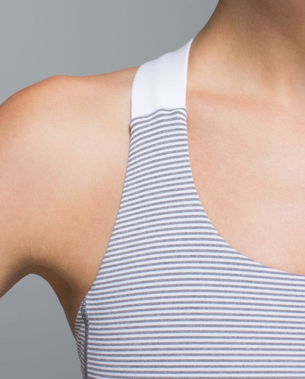 Lululemon All Sport Bra - Tonka Stripe Heathered Slate White / White - lulu  fanatics