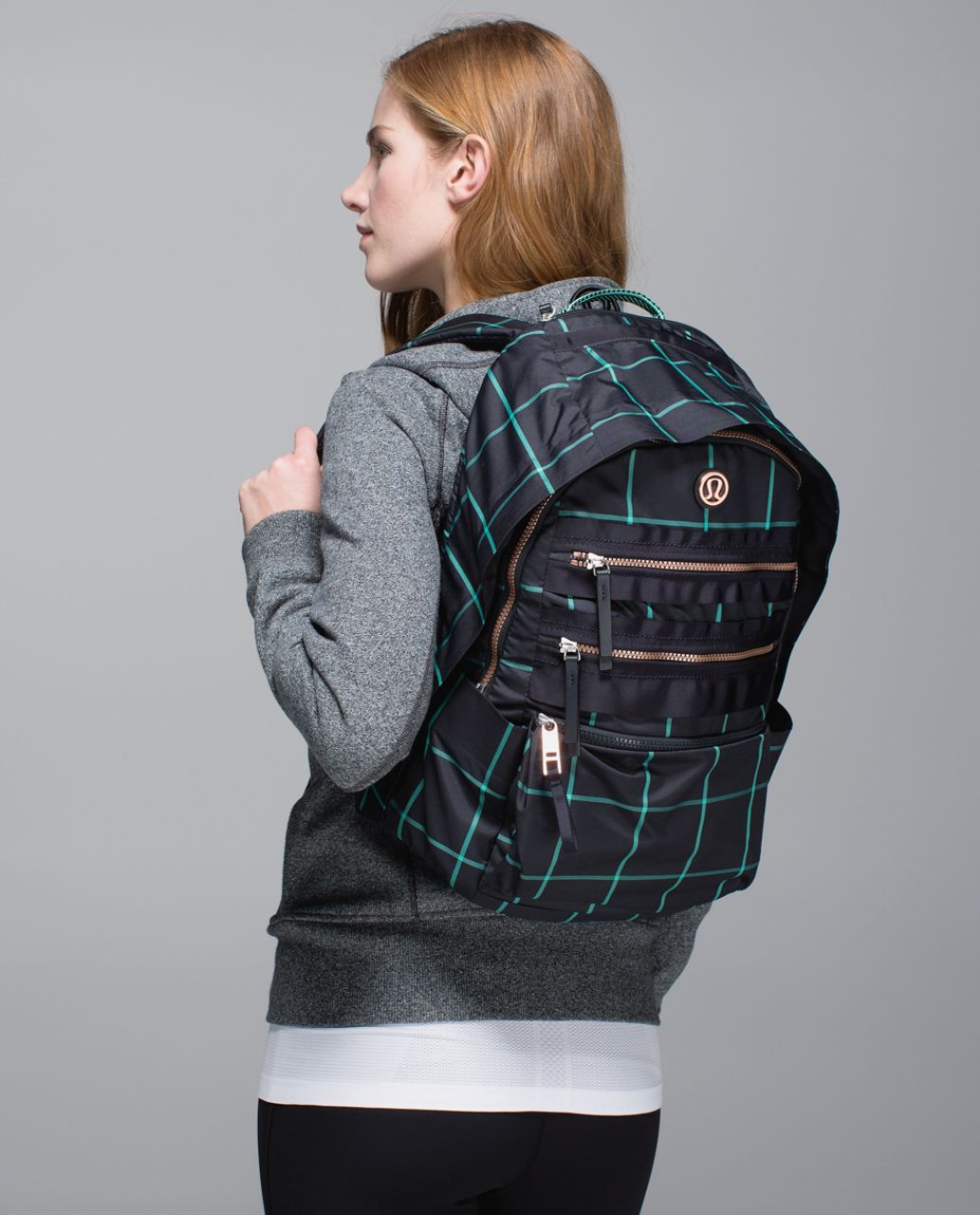 Lululemon Pack To Reality Backpack - Pacific Check Deep Coal Menthol / Deep  Coal - lulu fanatics