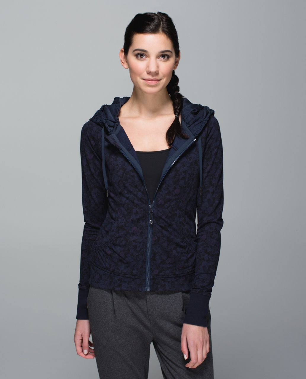 Lululemon Movement Jacket - Biggie Prism Petal Inkwell Black / Inkwell