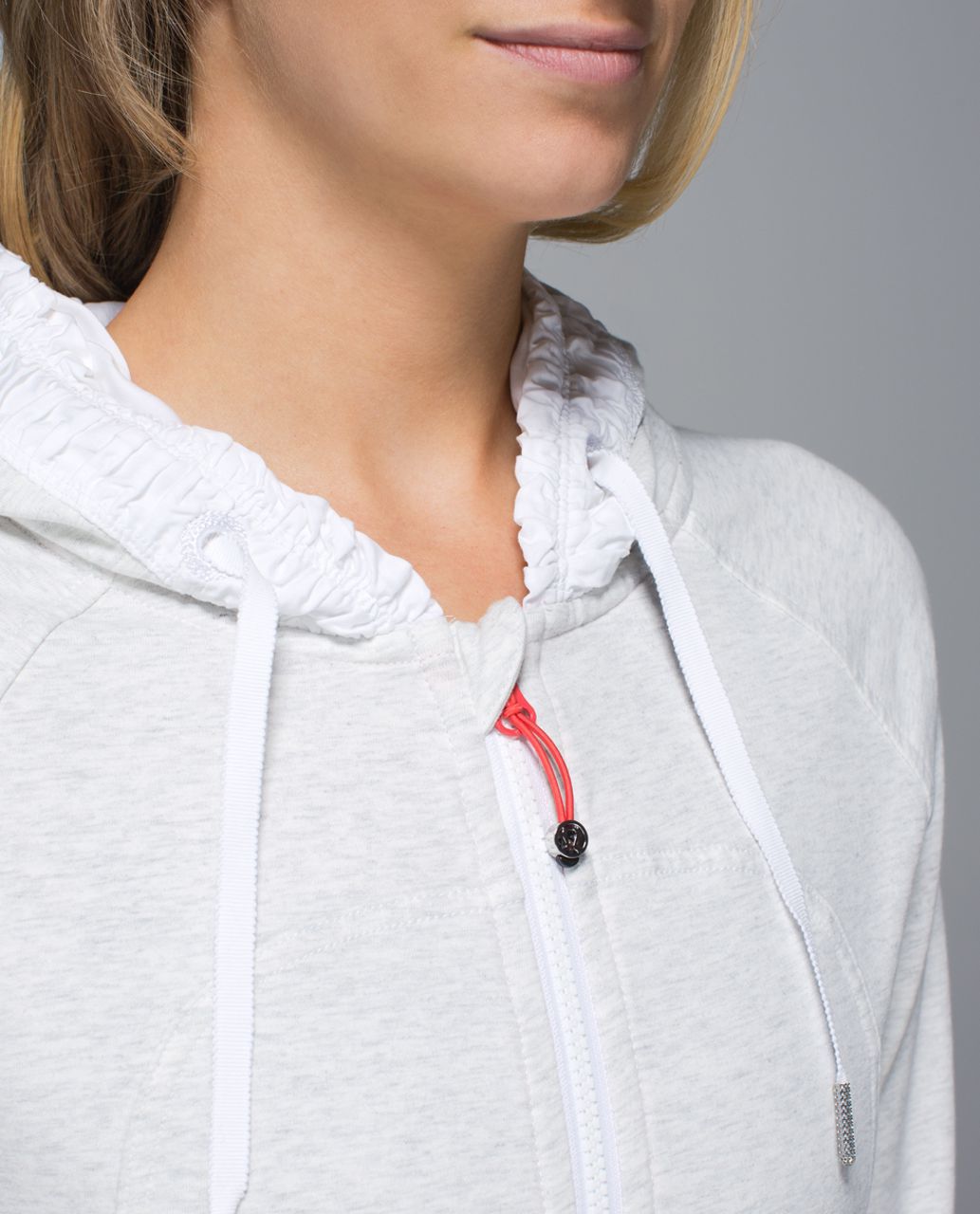 Lululemon Movement Jacket - Heathered White / White - lulu fanatics