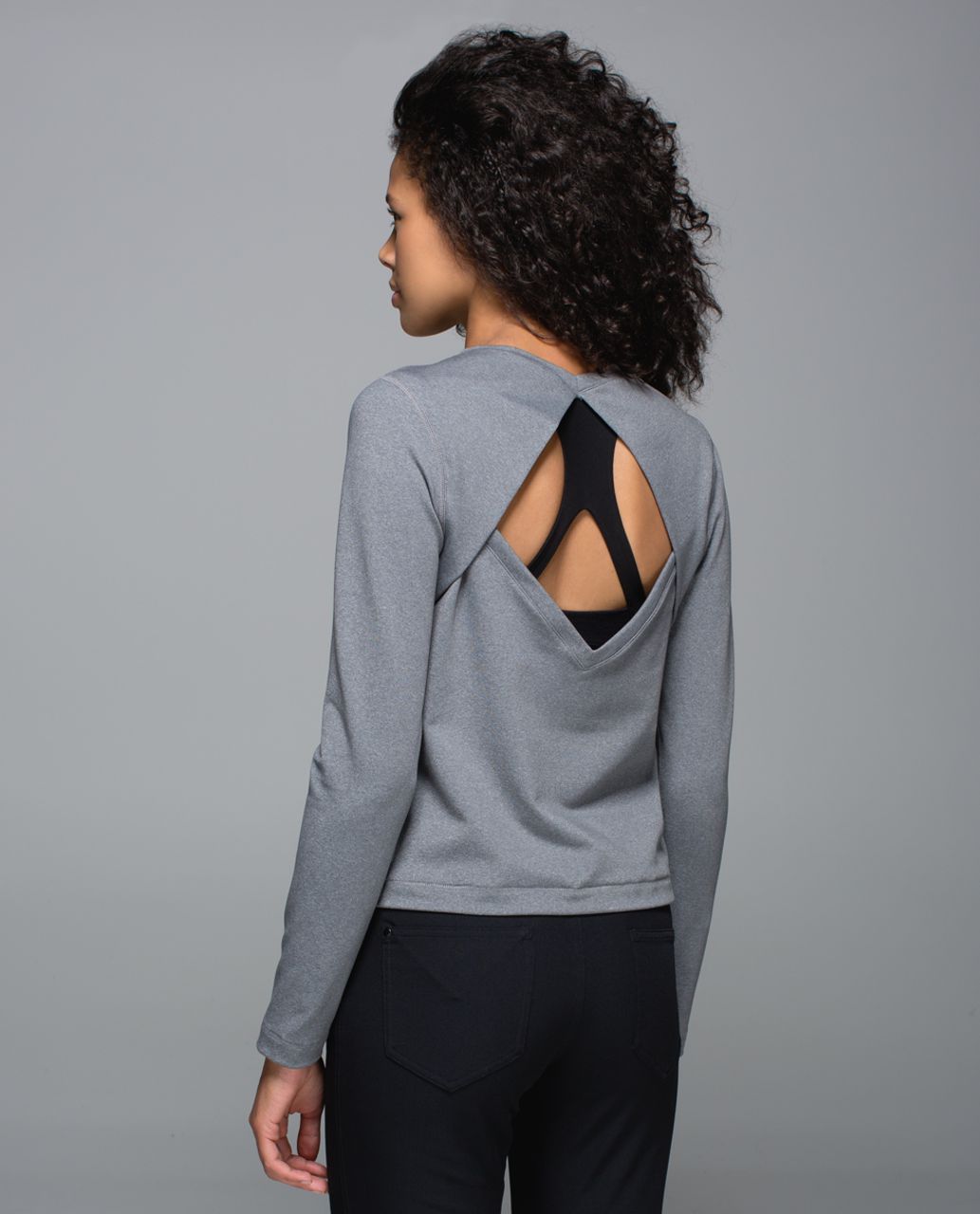 Lululemon Back Up Long Sleeve - Heathered Slate