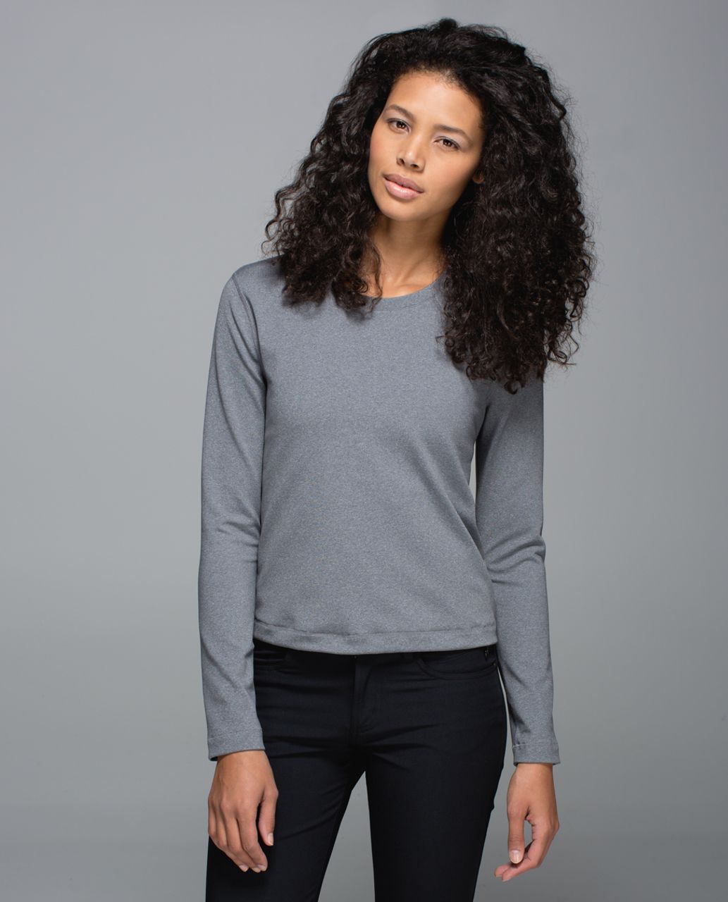 Lululemon Back Up Long Sleeve - Heathered Slate