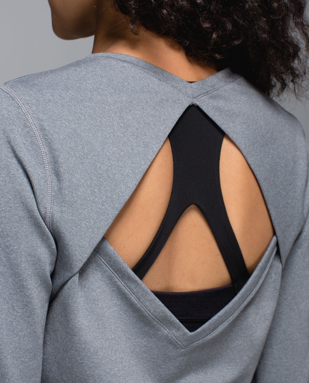 Lululemon Back Up Long Sleeve - Heathered Slate