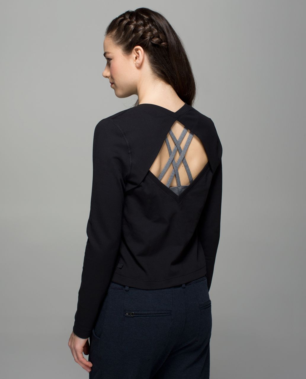 Lululemon Back Up Long Sleeve - Black 