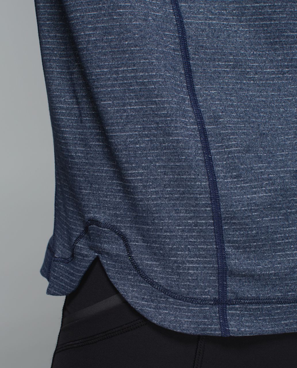 Lululemon Turn It Up Long Sleeve - Heathered Inkwell / Inkwell - lulu ...