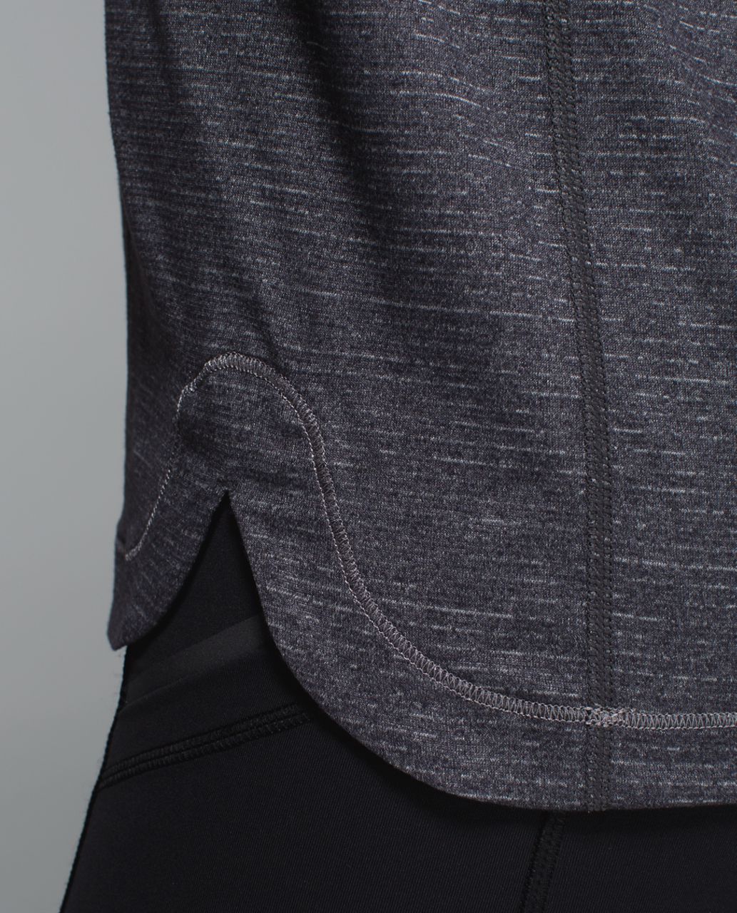 Lululemon Turn It Up Long Sleeve - Heathered Black /  Black