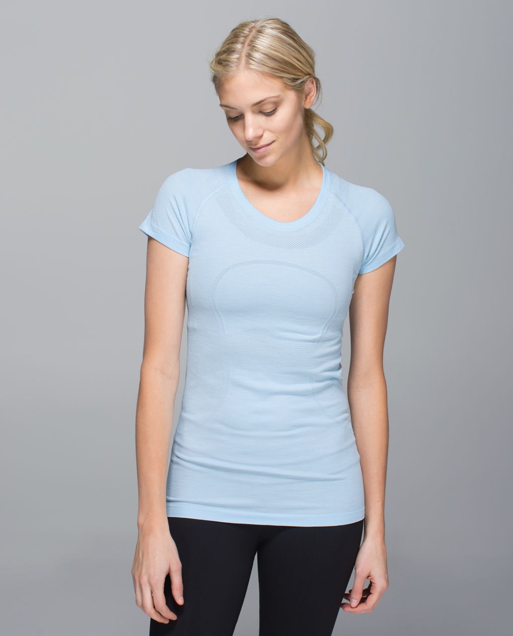 Lululemon Run: Swiftly Tech Short Sleeve Crew - Space Dye Heathered ...