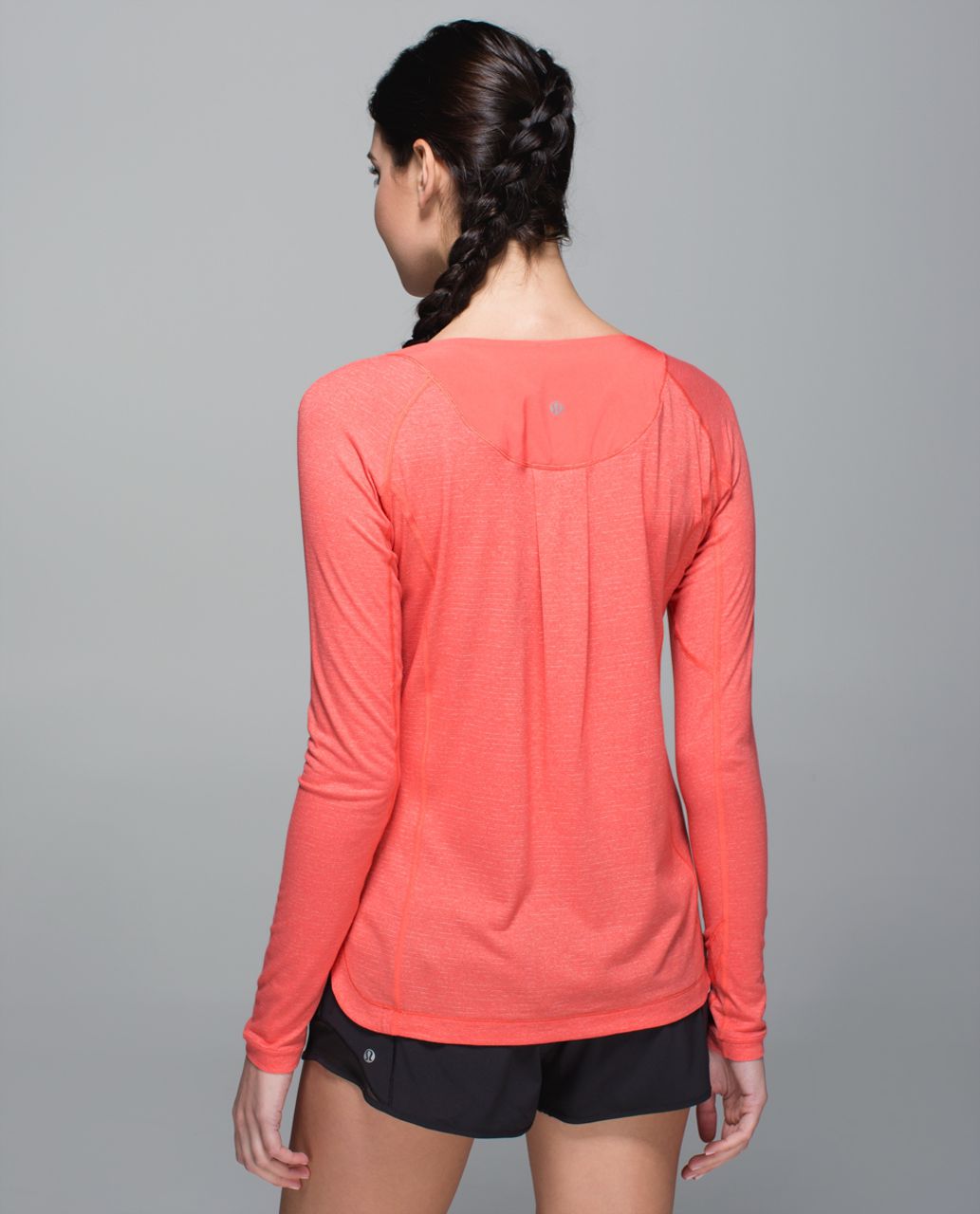 Lululemon Turn It Up Long Sleeve - Heathered Atomic Red / Atomic Red