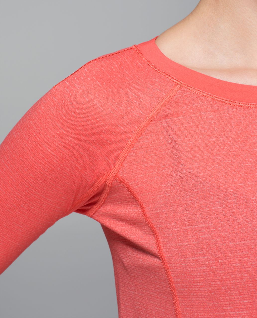 Lululemon Turn It Up Long Sleeve - Heathered Atomic Red / Atomic Red