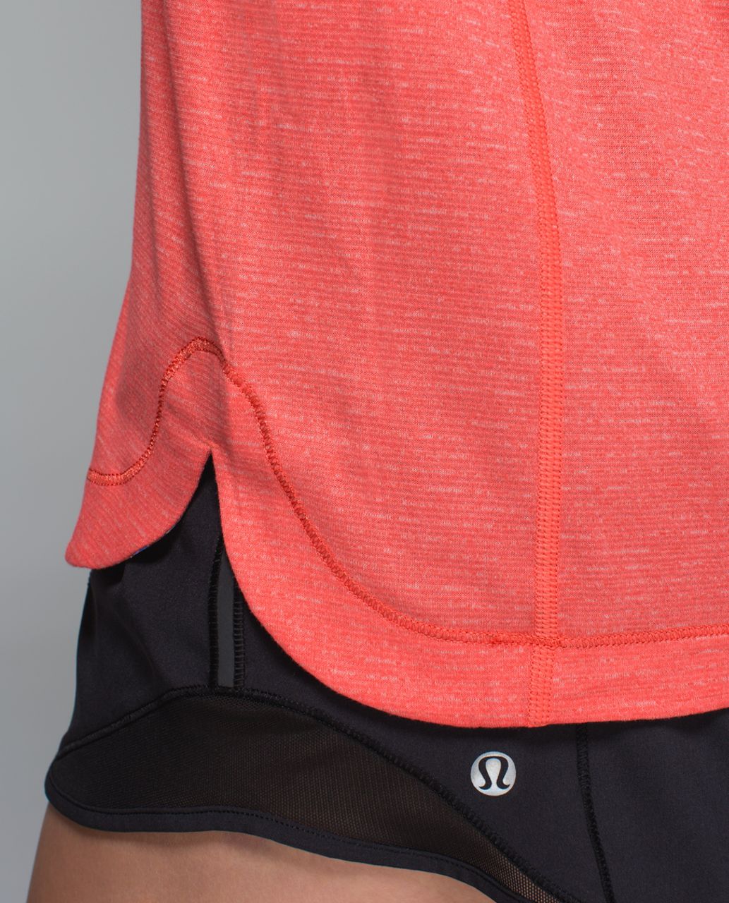 Lululemon Turn It Up Long Sleeve - Heathered Atomic Red / Atomic Red