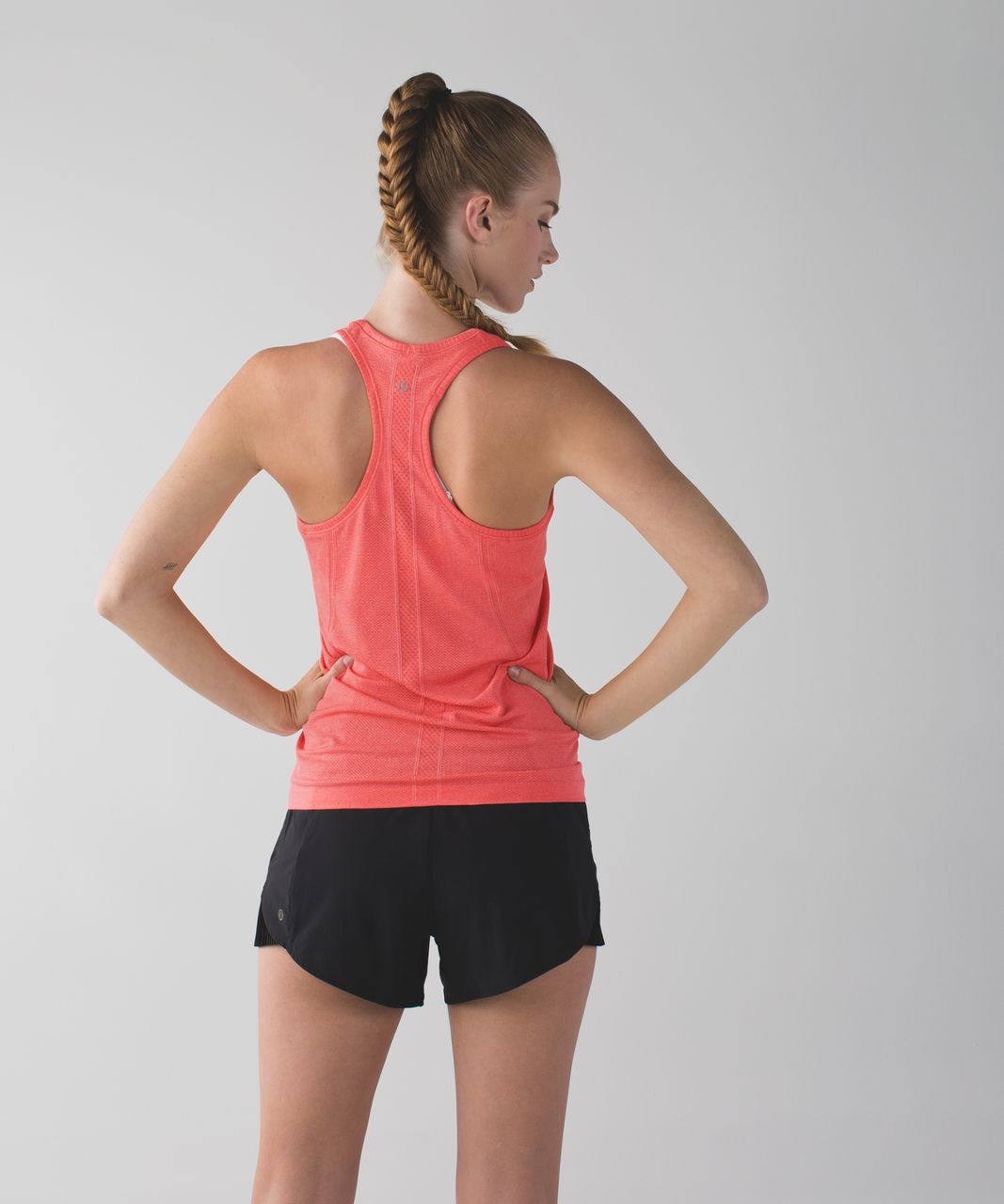 Lululemon Run:  Swiftly Tech Racerback - Heathered Atomic Red