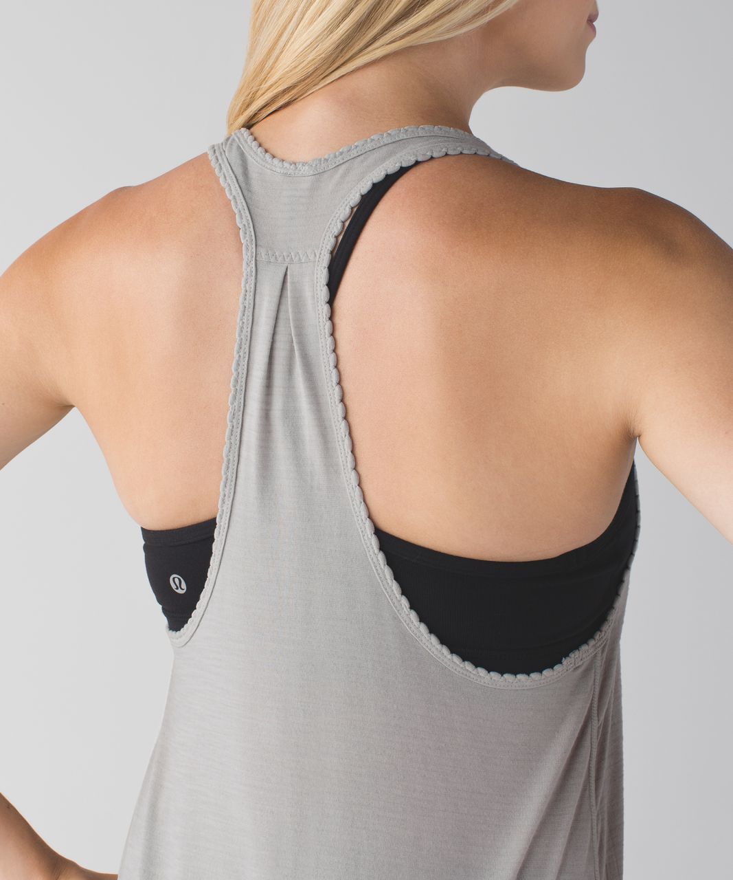 Lululemon 105 F Singlet - Heathered Silver Spoon