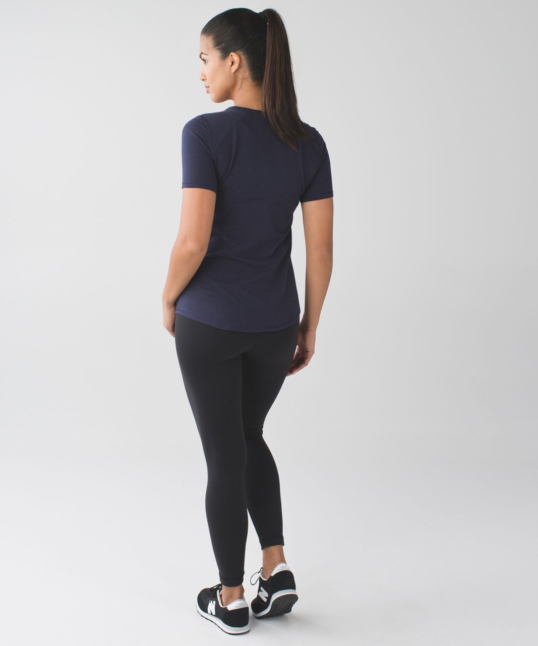 Lululemon High Times Pant Full On Luon 7/8 Yoga Pants (Black, 4