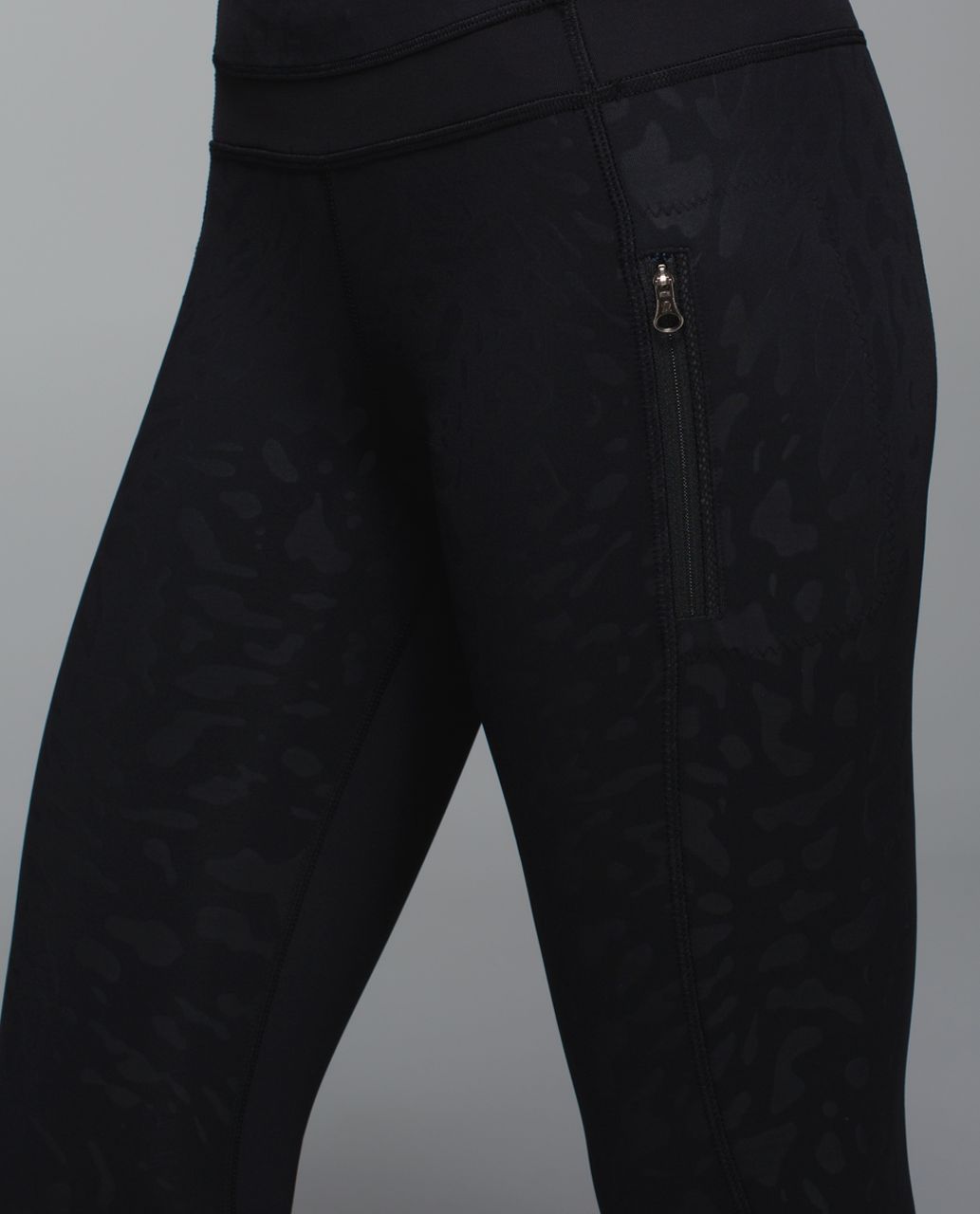 Lululemon Inspire Tight II - Animal Swirl Embossed Black / Black - lulu  fanatics