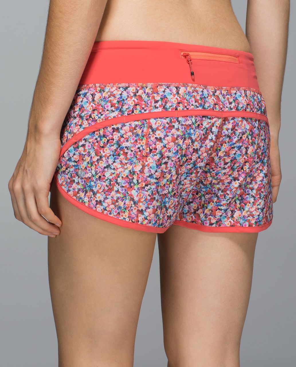 Lululemon Run: Speed Short *4-way Stretch - Prism Petal Multi / Atomic Red  - lulu fanatics