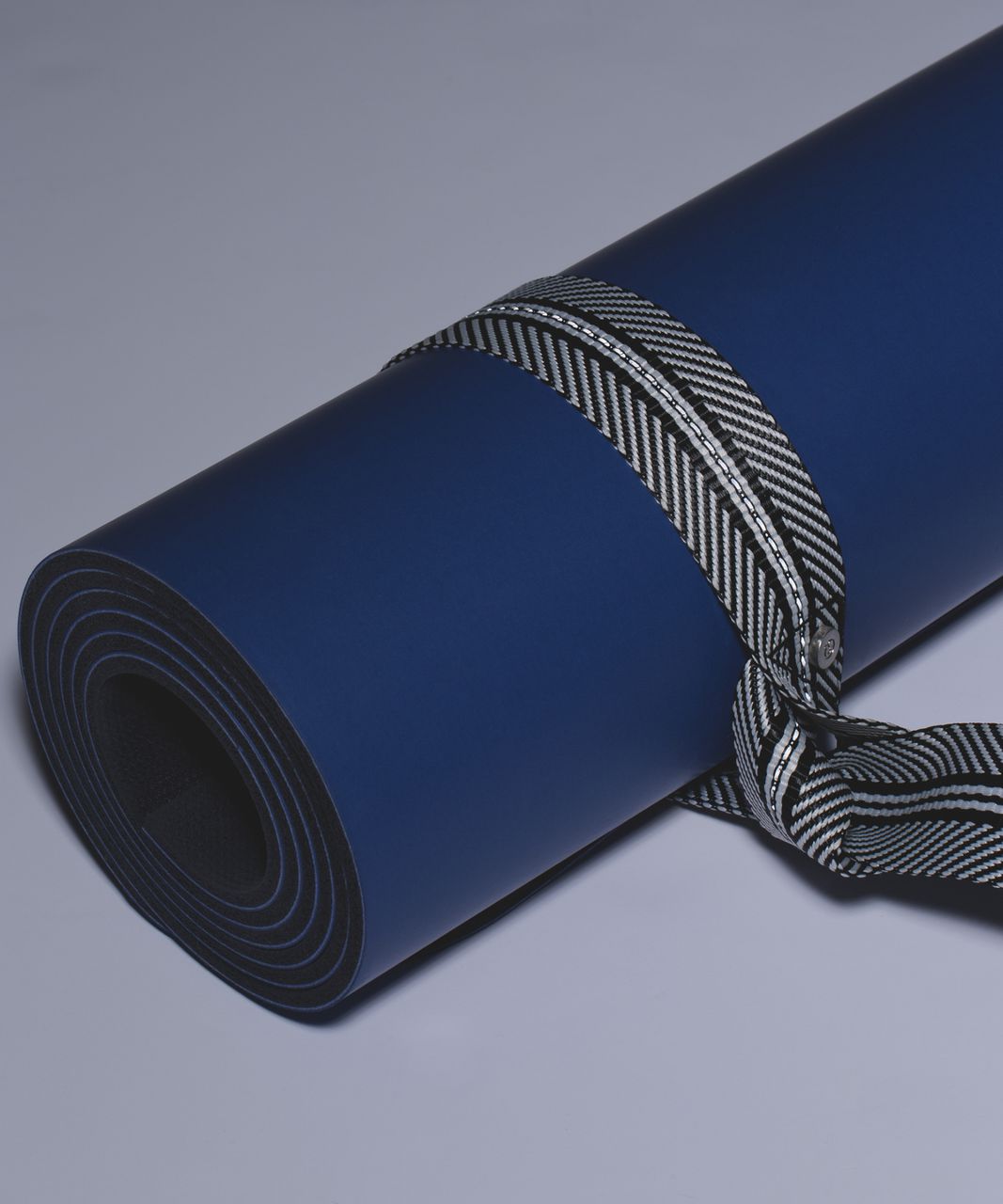 Lululemon Loop It Up Yoga Mat Strap Cotton Blue Gray Stripe 1.5 x