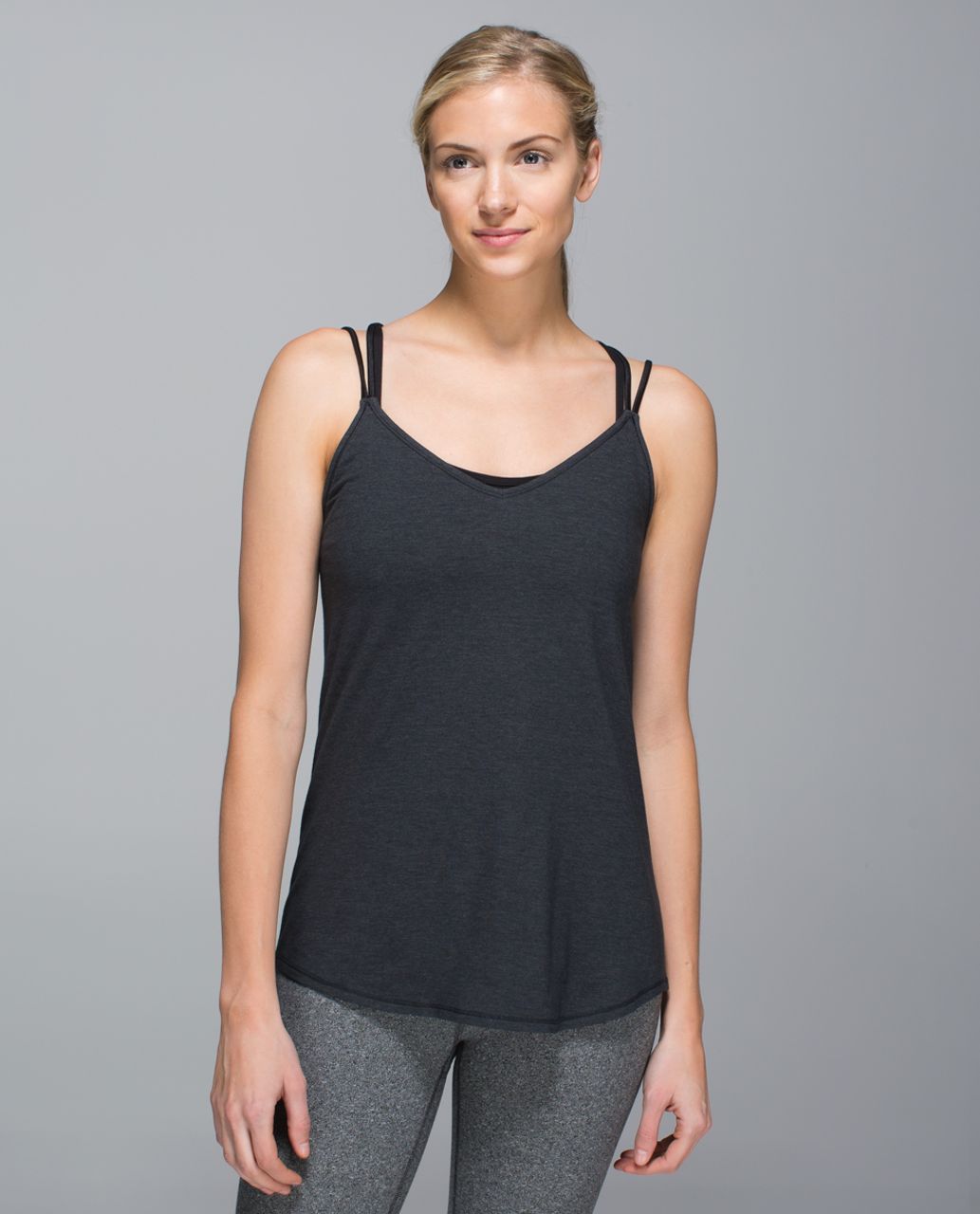 Lululemon Ebb To Street Tank (First Release) - Heathered Black - lulu  fanatics