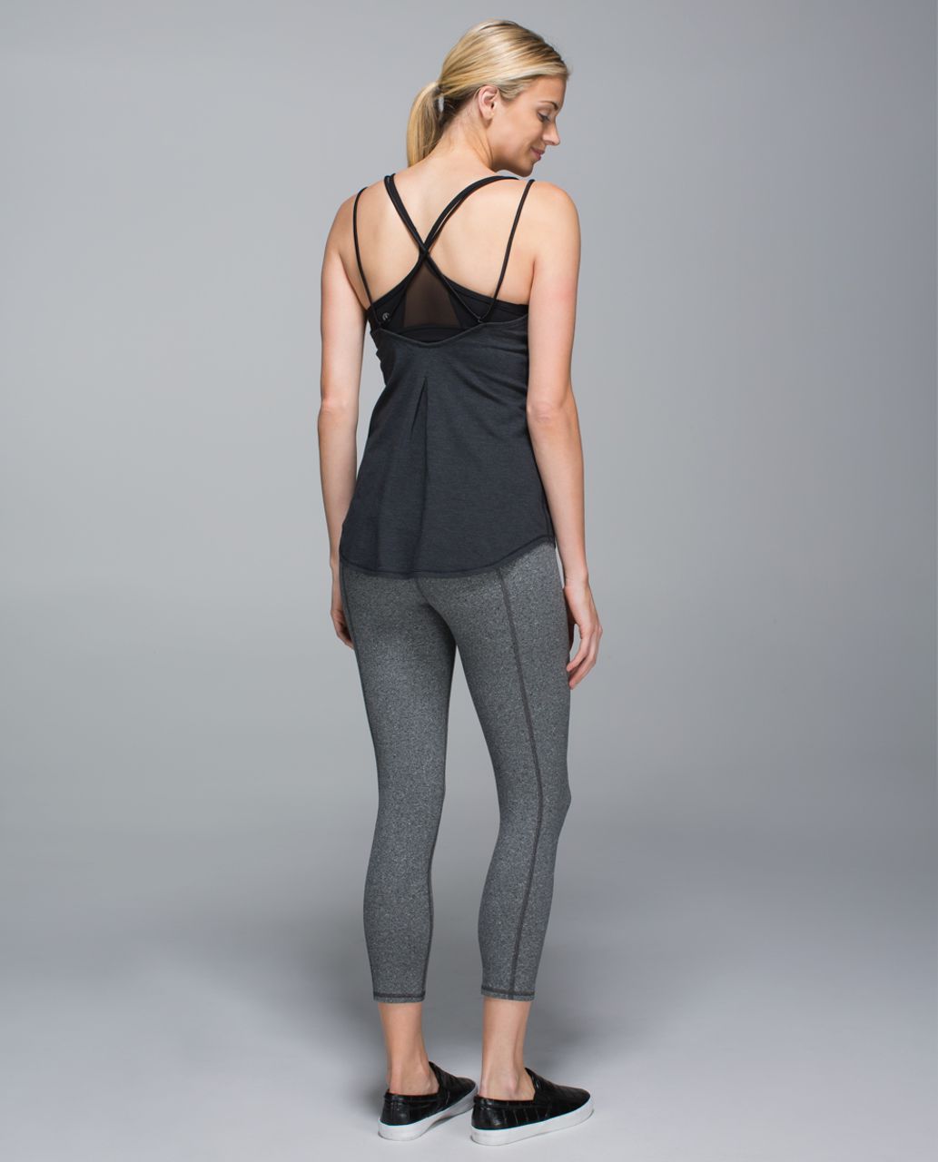 Lululemon Breezy Tank - Heathered Black /  Black