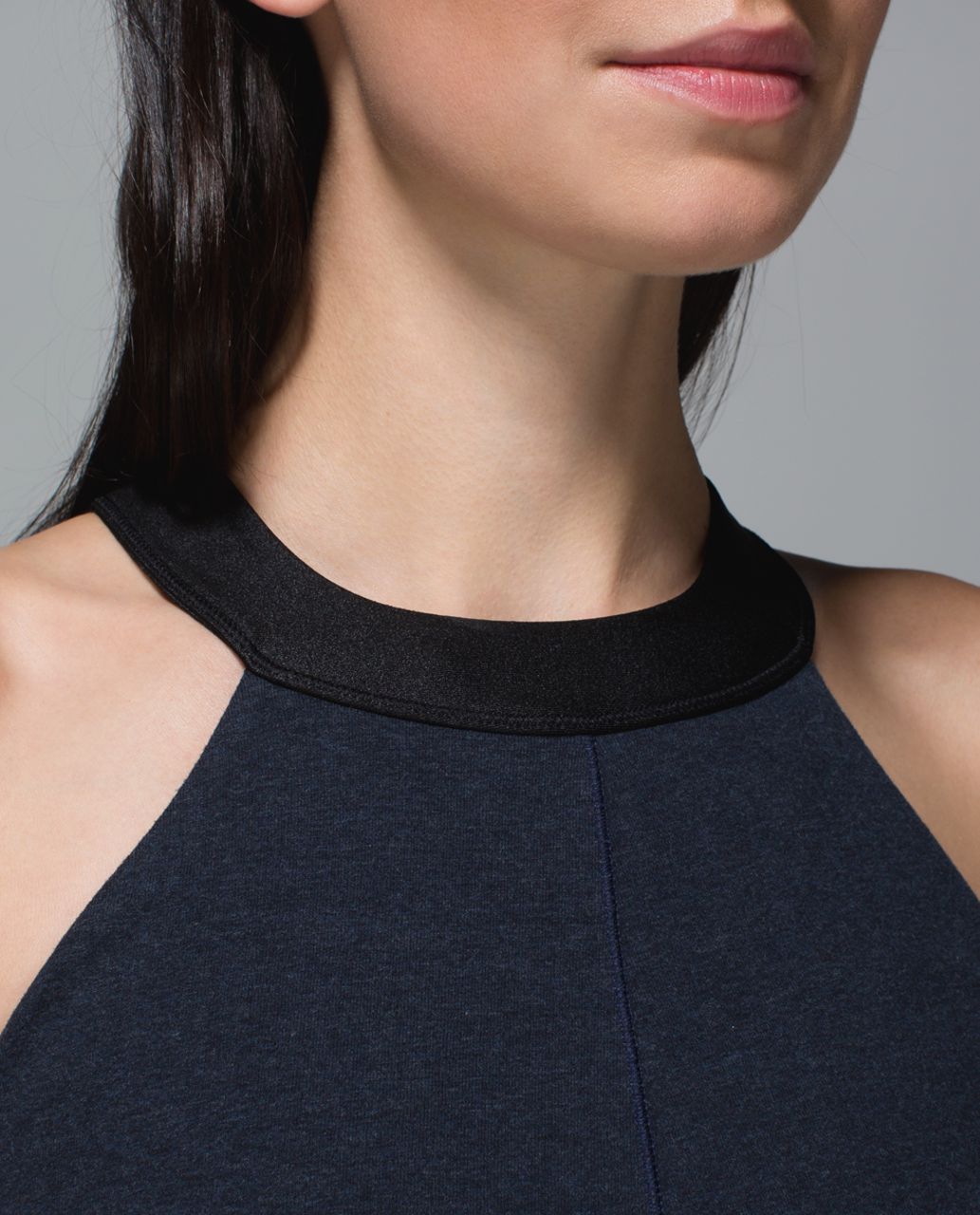 Lululemon Motivate Tank - Heathered Inkwell / Black