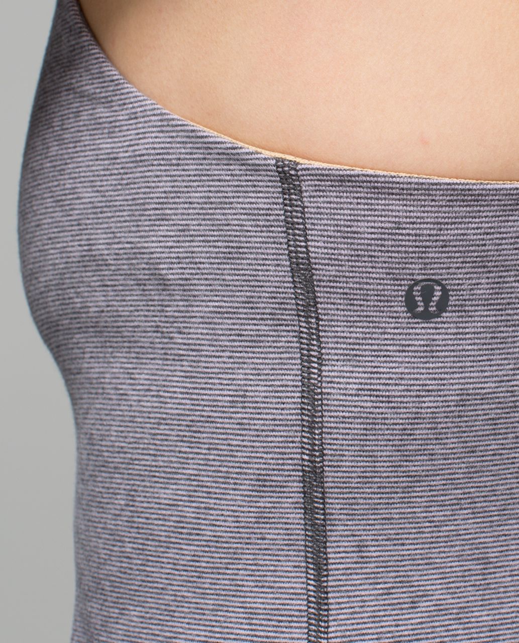 Lululemon Motivate Tank - Wee Stripe Heathered Dark Grey Pretty Purple