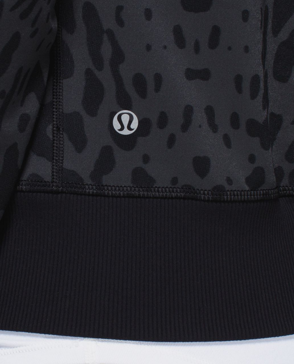 Lululemon Namaskar Hoodie - Animal Swirl Deep Coal Black / Black